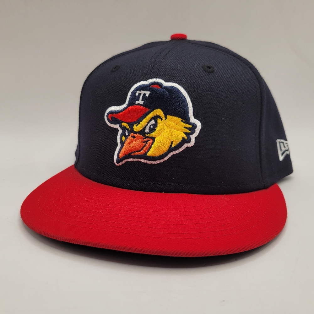 Toledo Mud Hens Baseball Hat New Era 59Fifty Fitted Size 7 5/8 MiLB Blue
